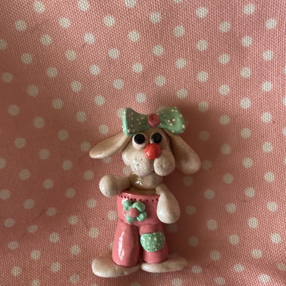 Handcrafted; Easter Bunny; Mint Green; Ooak;Magnet - Picture 9 of 9